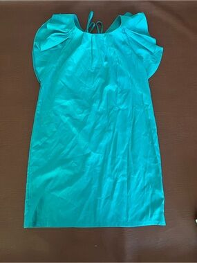 Molly Bracken Turquoise Tie-Back Shift Dress